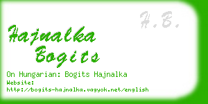 hajnalka bogits business card